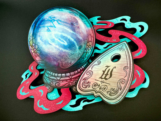 PREORDER: Mystery House Pinball • Seance Woodcut