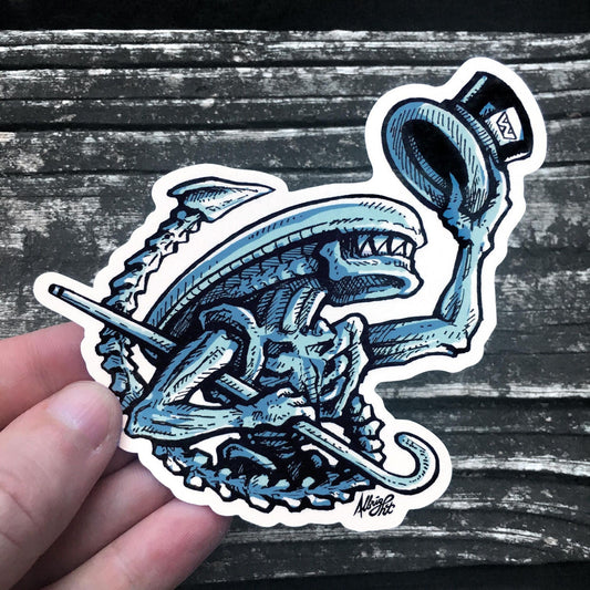 Singing Dancing Alien - Weatherproof Decal