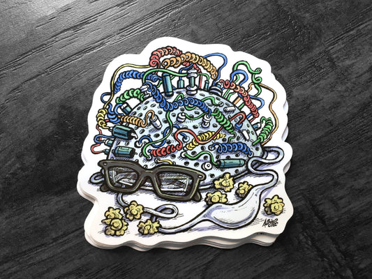 Keymaster Helmet - Ghostbusters Rick Moranis Vinz Clortho - Waterproof Sticker Decal