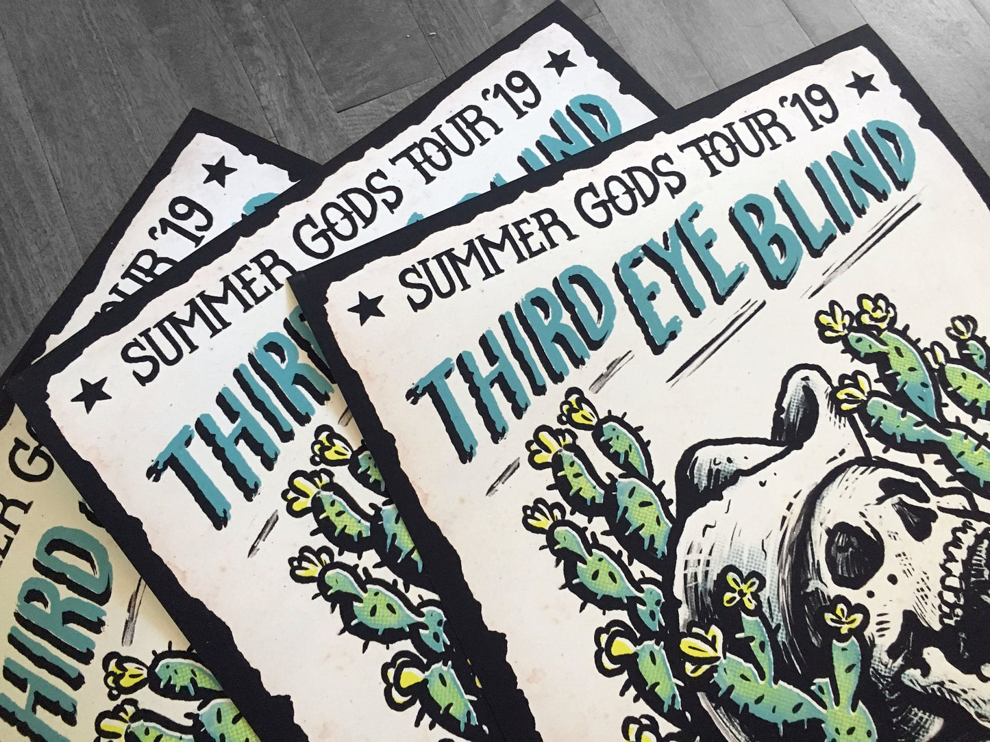 Third Eye Blind Summer Gods Tour 2019 - Live in Irving, TX, July 26 2019 - Limited ‘AP’ Artist Proof Print