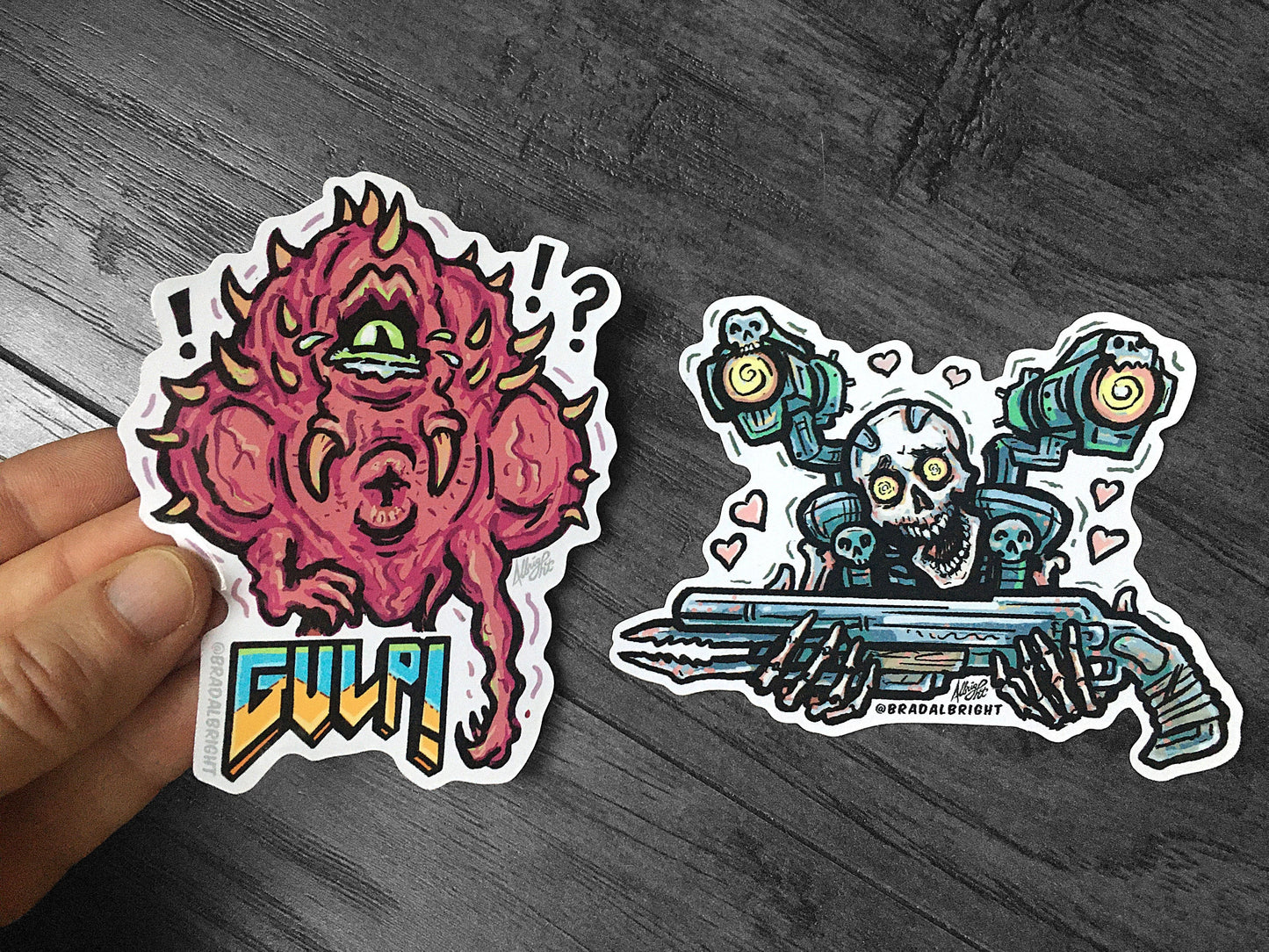 Cacodemon GULP! - Sticker Decal - Doom Eternal Demon - FREE Shipping