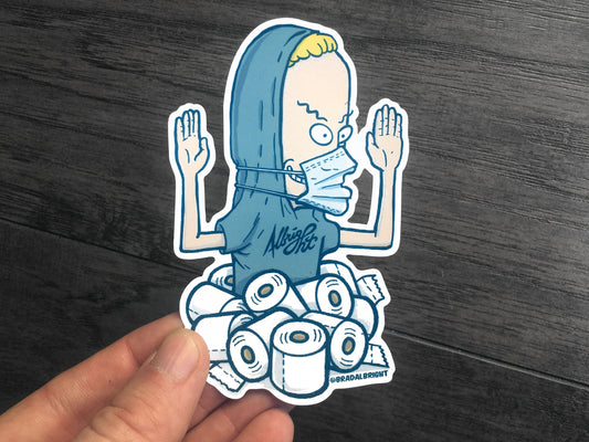 The Great Coronaholio TP Sticker - Weather Resistant Decal