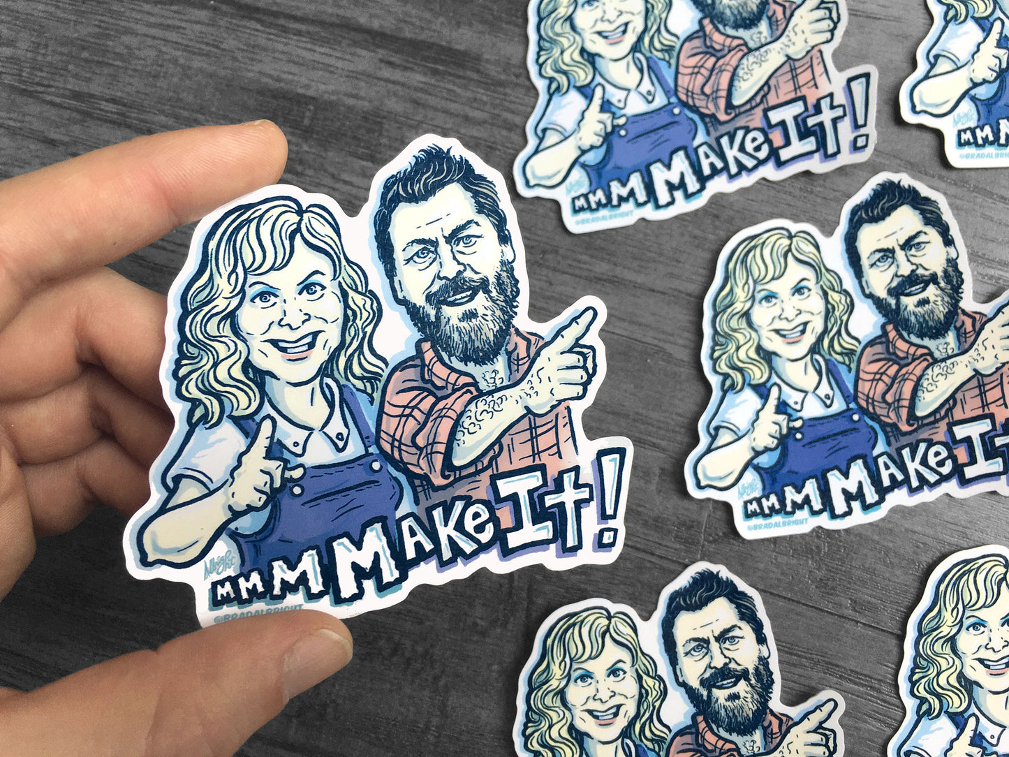 Make It Amy & Nick Sticker - Weather Resistant Decal