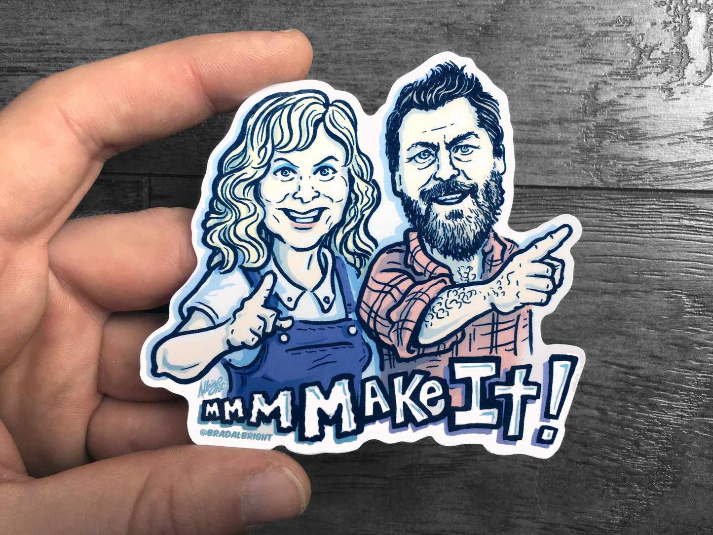 Make It Amy & Nick Sticker - Weather Resistant Decal