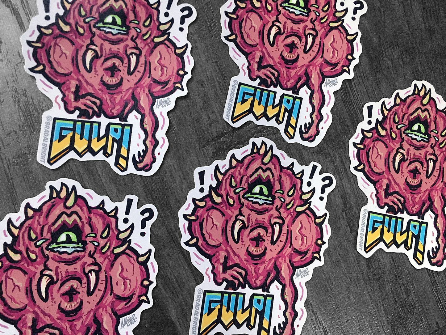 Cacodemon GULP! - Sticker Decal - Doom Eternal Demon - FREE Shipping