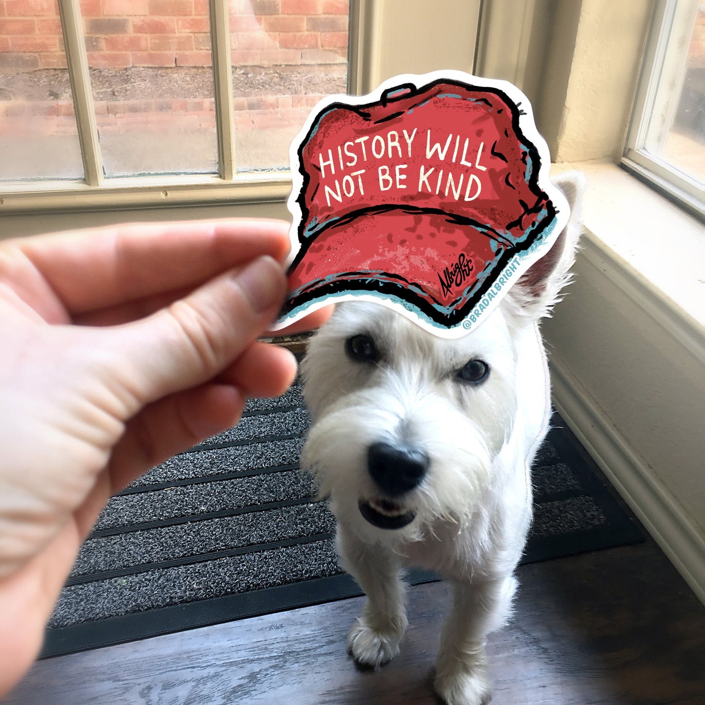 History Will Not Be Kind - Red MAGA Hat - Sticker Decals & Magnets