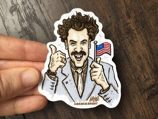 Borat 2020 Sticker - Weather Resistant Decal