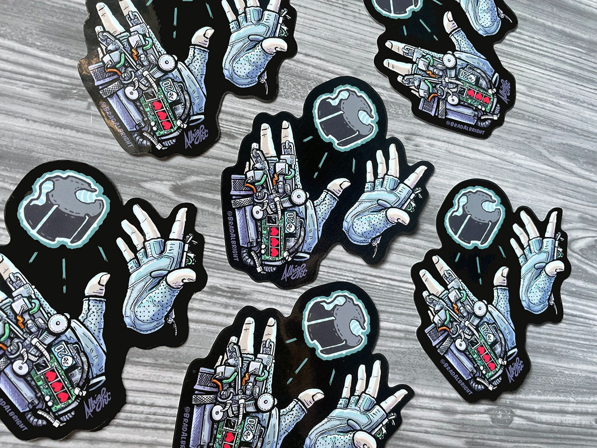 Alyx Gravity Gloves Sticker Decal - Half-Life: Alyx