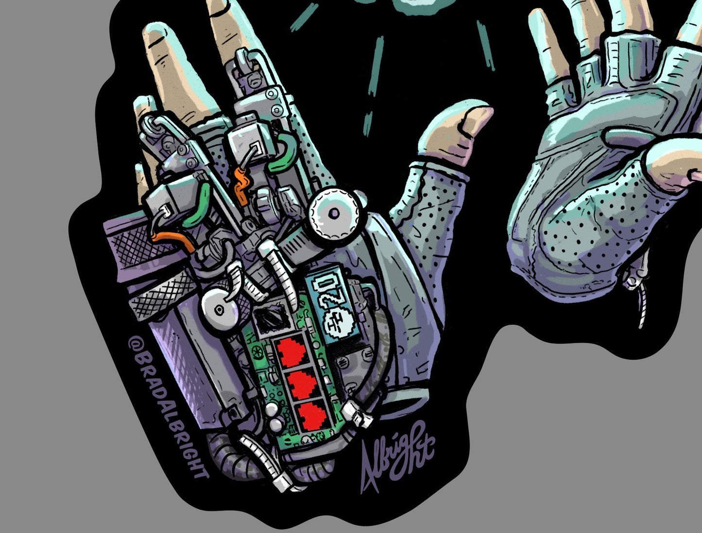Alyx Gravity Gloves Sticker Decal - Half-Life: Alyx