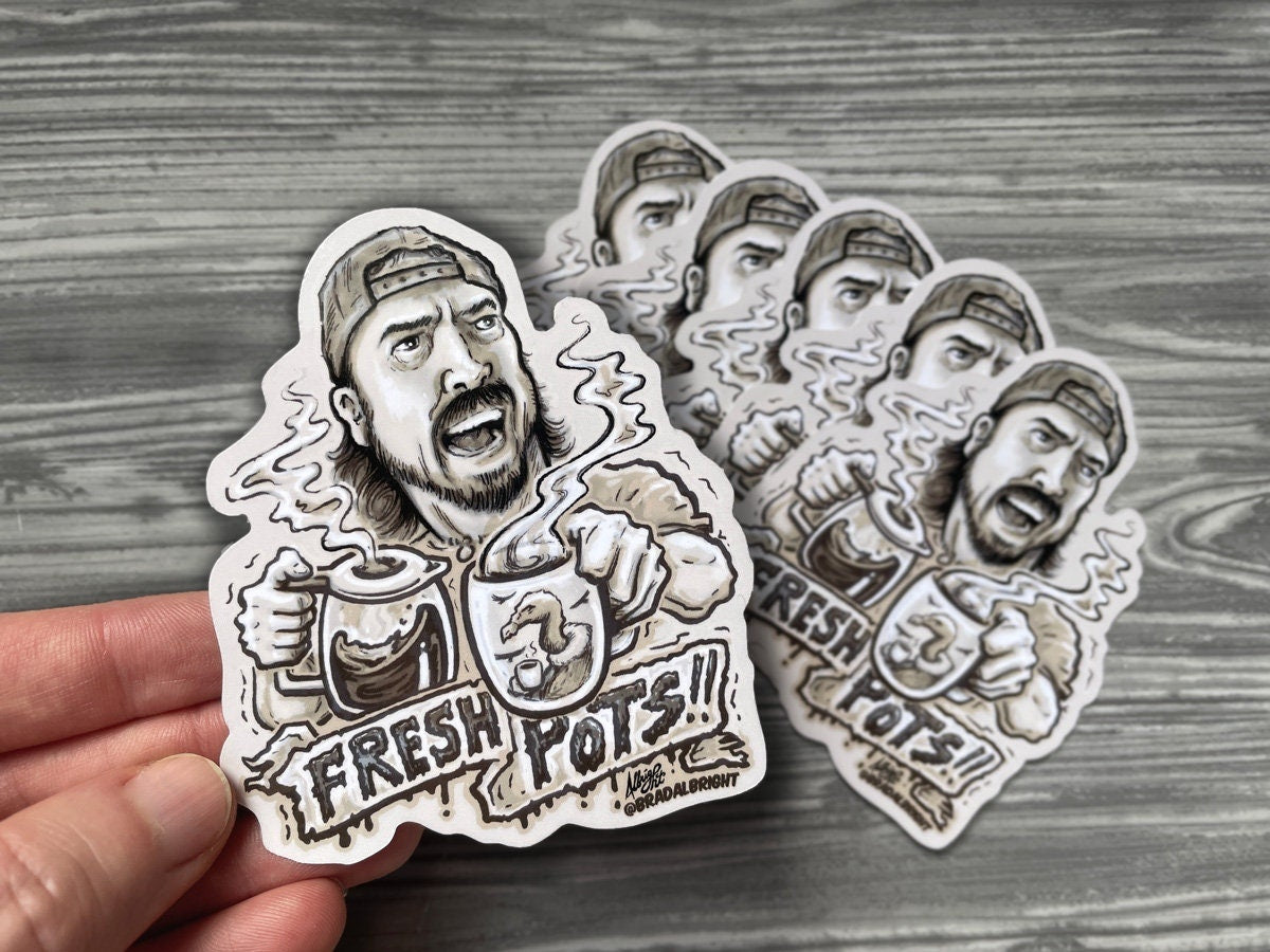 Fresh Coffee Pots!! - Stickers and Magnets - Waterproof Decals - FREE US SHIPPING
