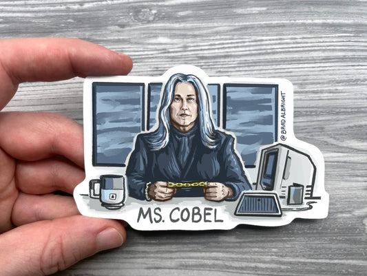 Ms Cobel - Severance Sticker Illustration - Waterproof Decals & Magnets