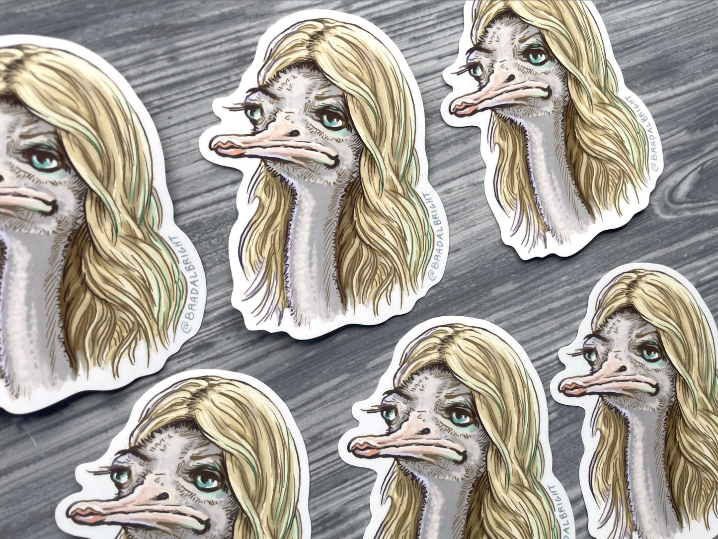 Sweet Dee Is A Bird - Stickers & Magnets - Always Sunny Portrait Illustration