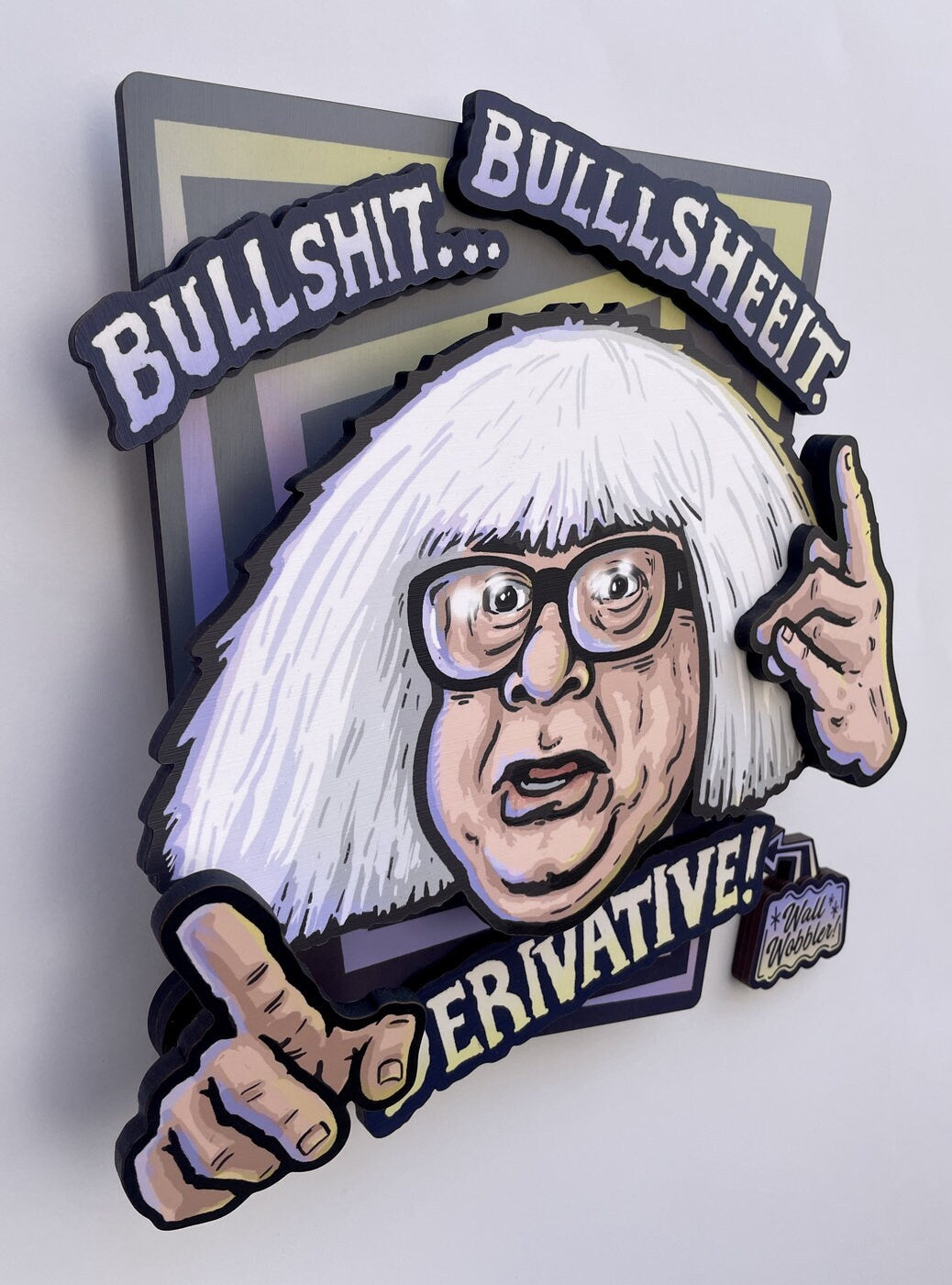 Always Sunny Ongo Gablogian Wall Wobbler - Interactive Dimensional Woodcut