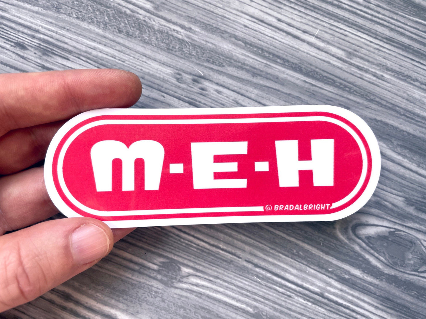 M-E-H Grocery - HEB Parody - Stickers & Magnets