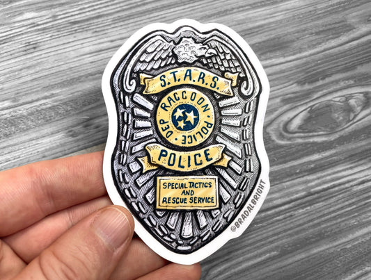 Raccoon City S.T.A.R.S. Police Badge - Resident Evil - Stickers & Magnets