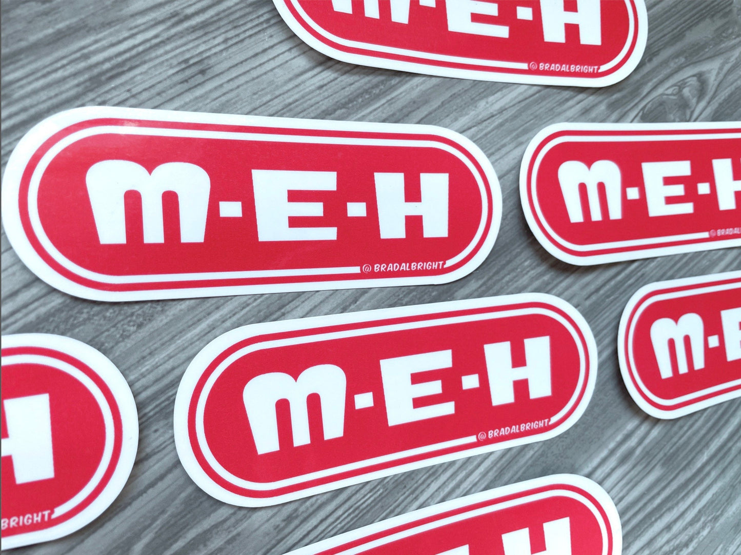 M-E-H Grocery - HEB Parody - Stickers & Magnets
