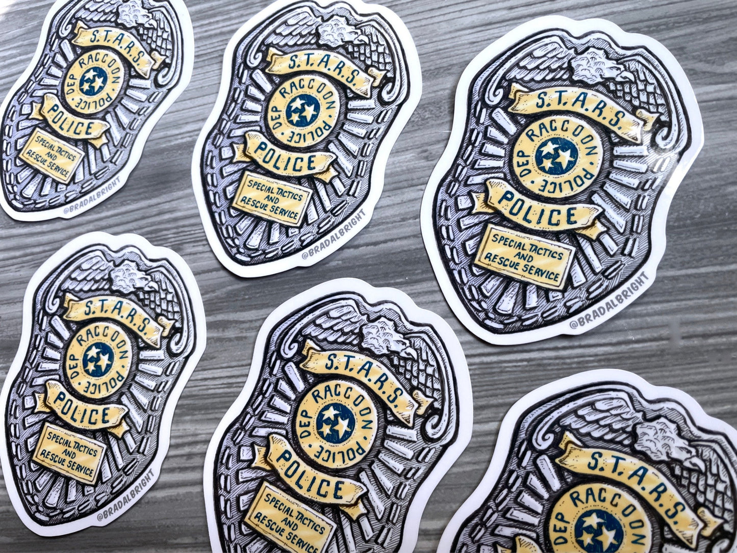Raccoon City S.T.A.R.S. Police Badge - Resident Evil - Stickers & Magnets