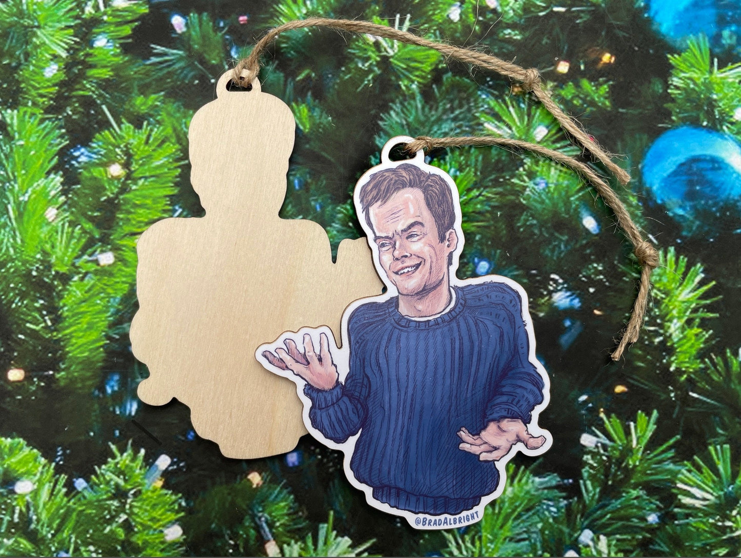 Bill Hader 'Alan' Dancing Meme - Christmas Ornament