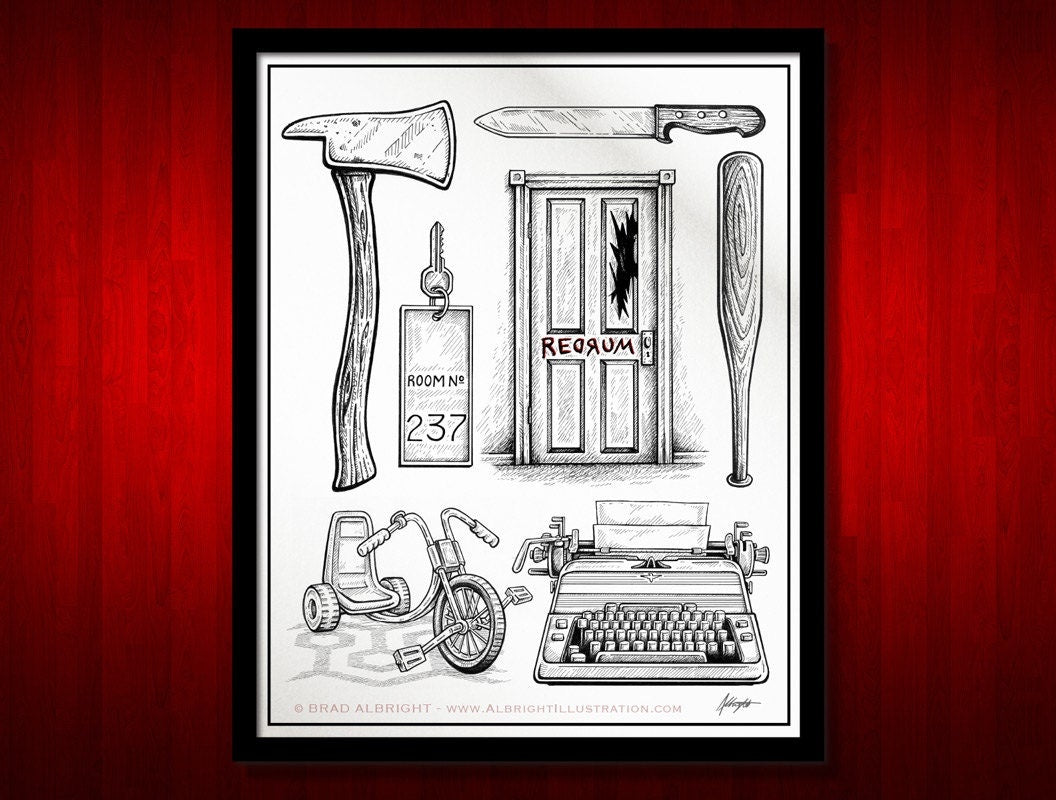 The Shining Movie Poster - Prop Illustrations