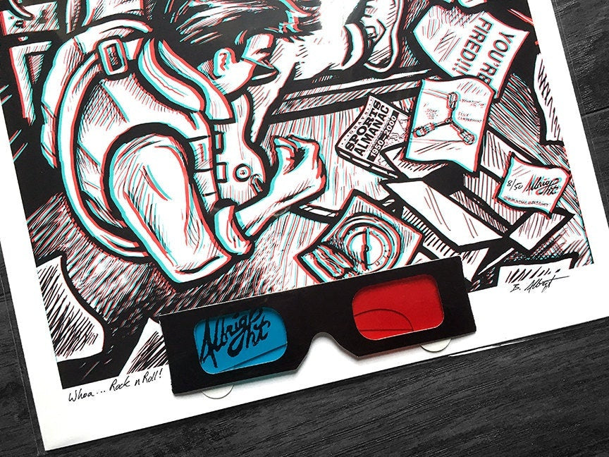 Whoa... Rock n' Roll! Back to the Future Marty McFly Exploding Speaker 3D Print with Glasses