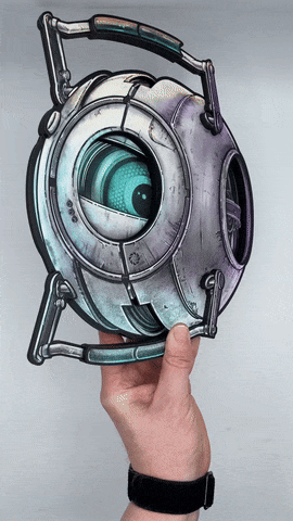 PORTAL Personality Core - Dimensional Woodcut