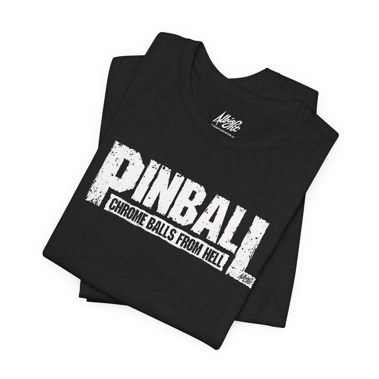 Pinball Chrome Balls From Hell - Premium Bella+Canvas Jersey Short Sleeve Tee