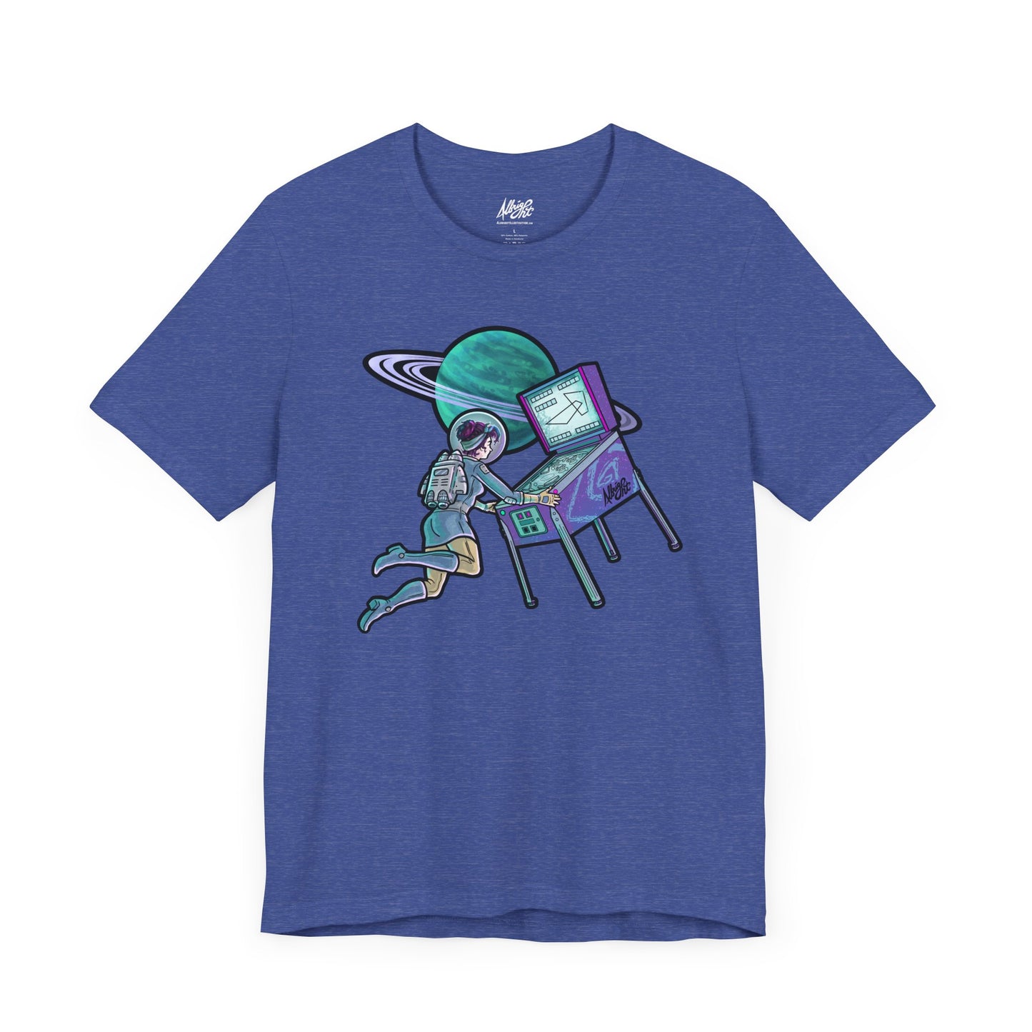 Space Girl Pinball - Premium Bella+Canvas Jersey Short Sleeve Tee