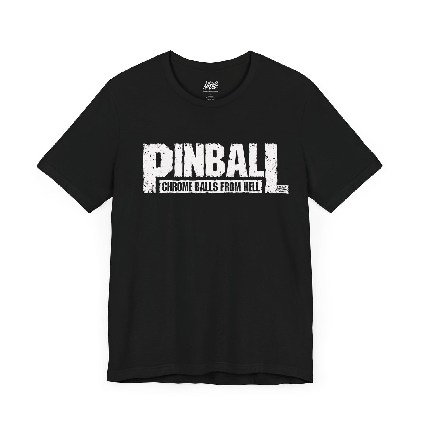 Pinball Chrome Balls From Hell - Premium Bella+Canvas Jersey Short Sleeve Tee