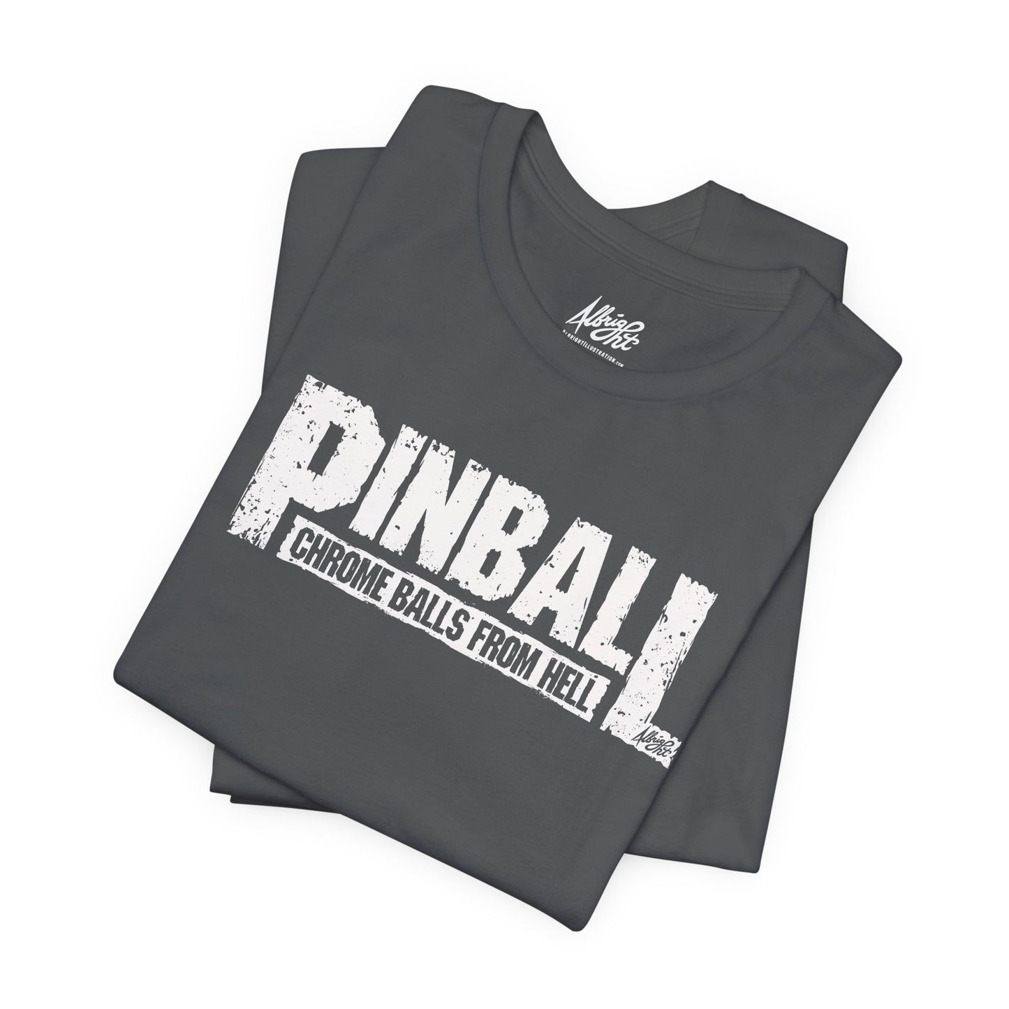 Pinball Chrome Balls From Hell - Premium Bella+Canvas Jersey Short Sleeve Tee