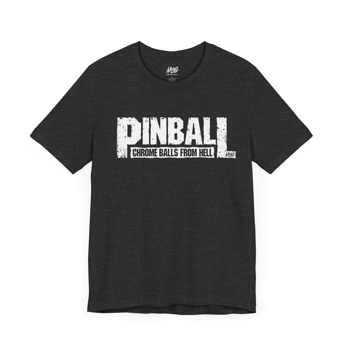 Pinball Chrome Balls From Hell - Premium Bella+Canvas Jersey Short Sleeve Tee