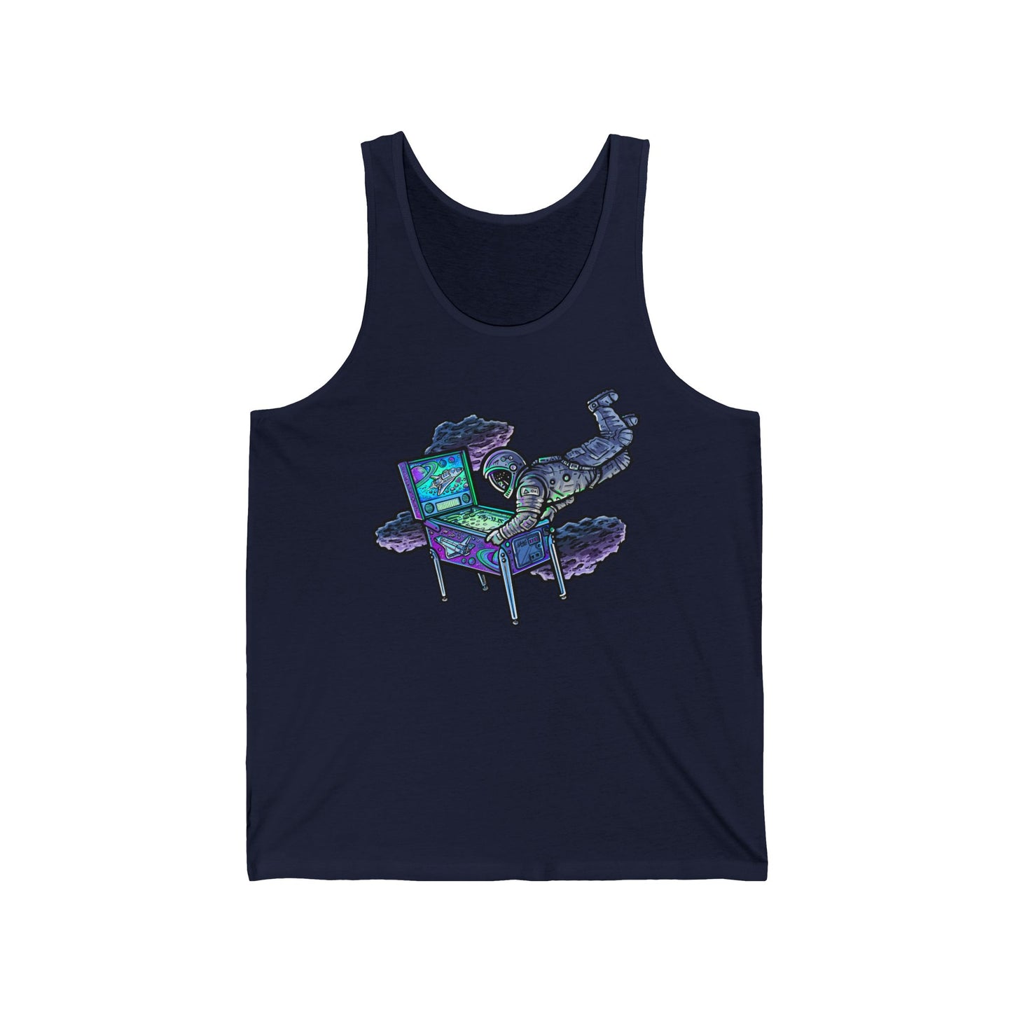 Houston, We Have a Pinball - Astronaut Pinball Graphic Tank Top