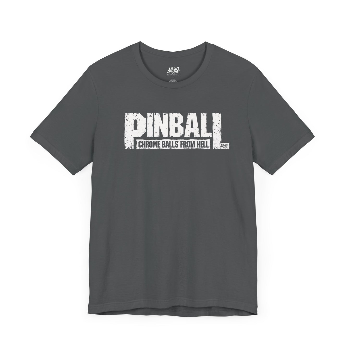 Pinball Chrome Balls From Hell - Premium Bella+Canvas Jersey Short Sleeve Tee