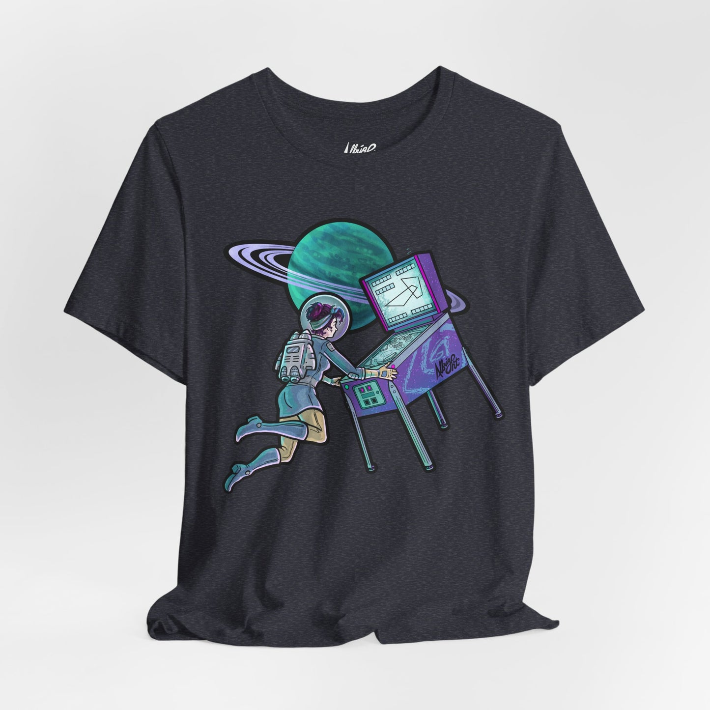 Space Girl Pinball - Premium Bella+Canvas Jersey Short Sleeve Tee