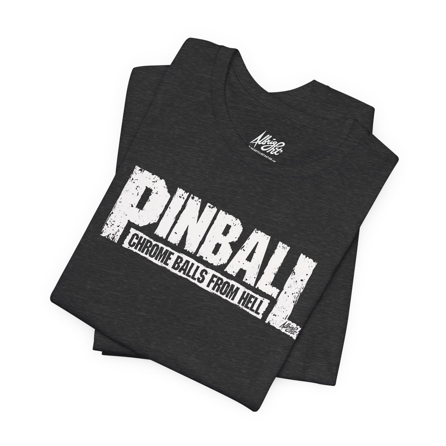 Pinball Chrome Balls From Hell - Premium Bella+Canvas Jersey Short Sleeve Tee