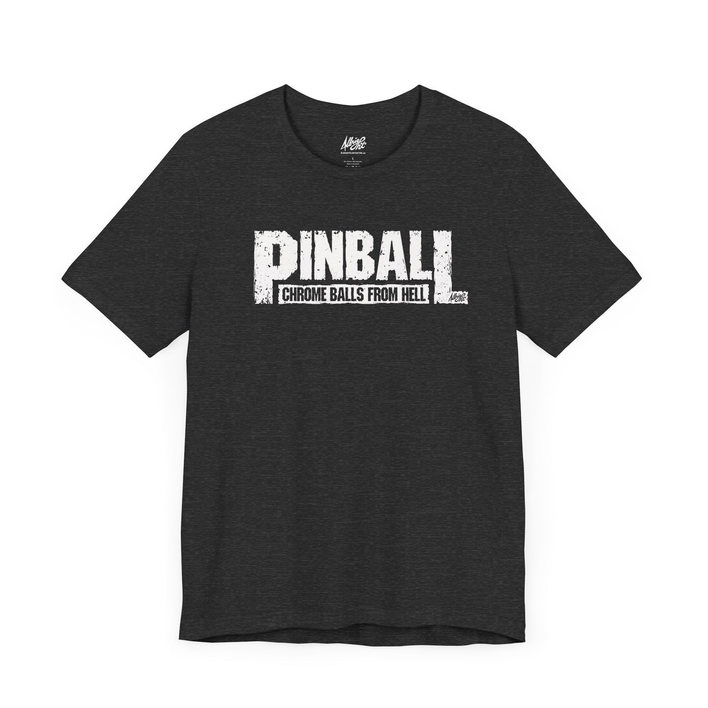 Pinball Chrome Balls From Hell - Premium Bella+Canvas Jersey Short Sleeve Tee