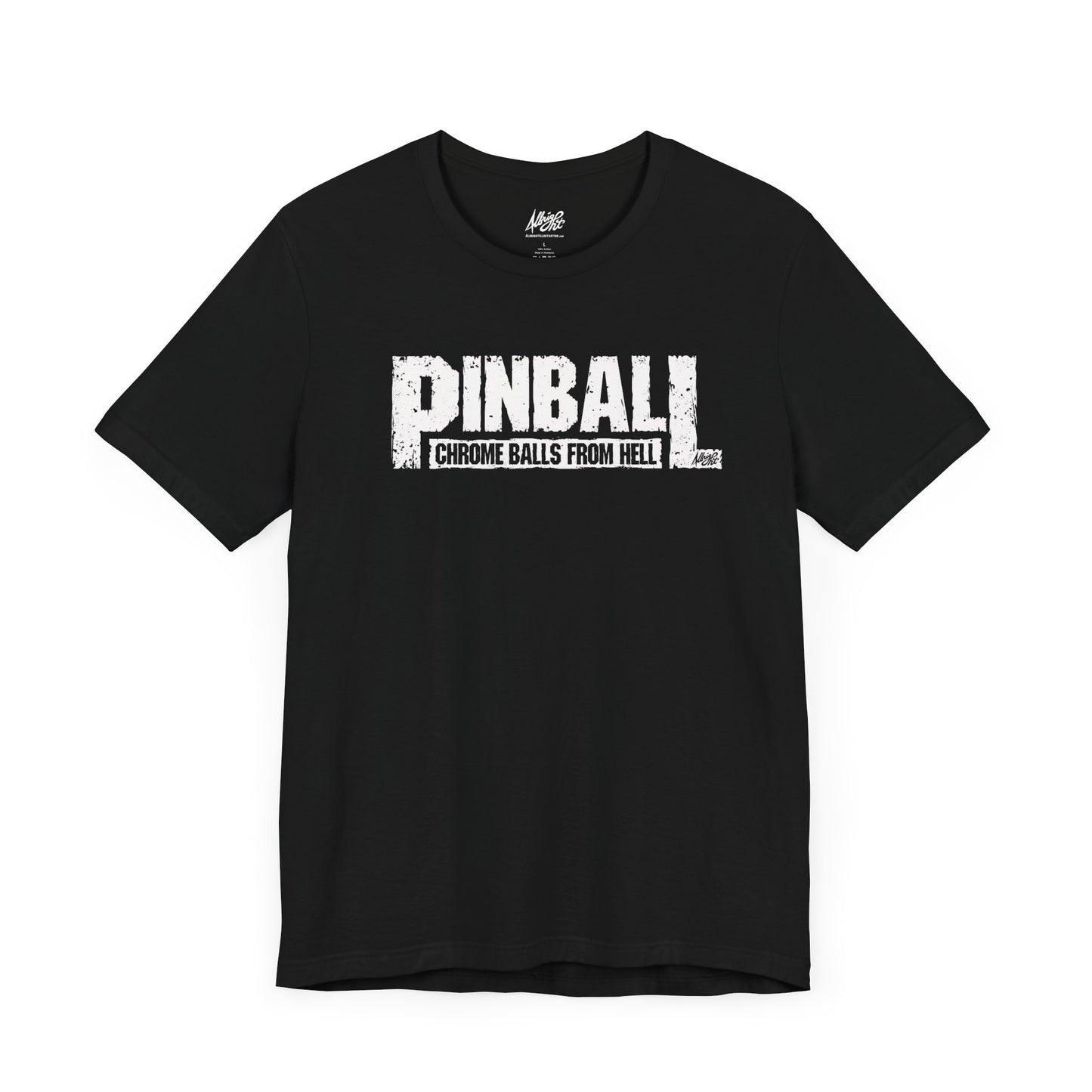 Pinball Chrome Balls From Hell - Premium Bella+Canvas Jersey Short Sleeve Tee