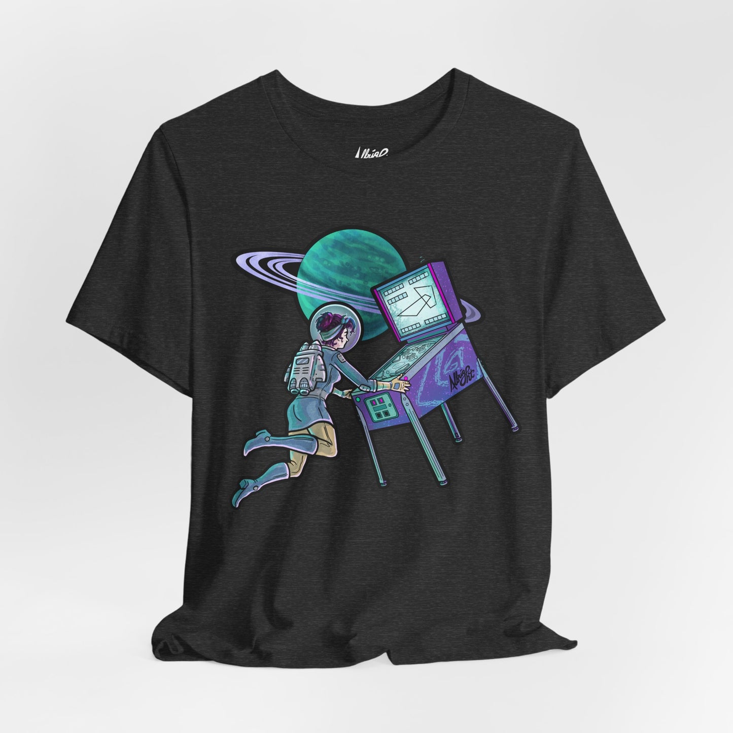 Space Girl Pinball - Premium Bella+Canvas Jersey Short Sleeve Tee