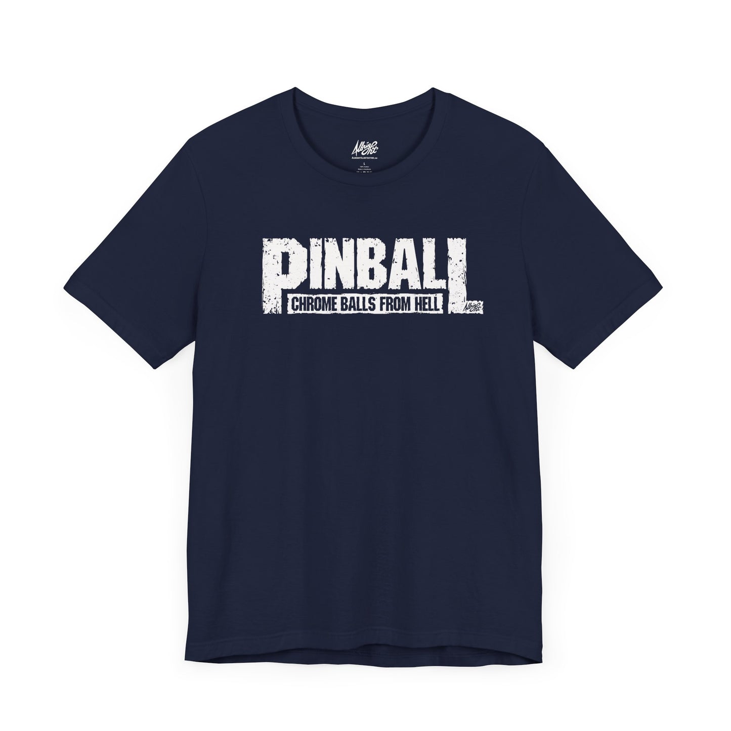 Pinball Chrome Balls From Hell - Premium Bella+Canvas Jersey Short Sleeve Tee