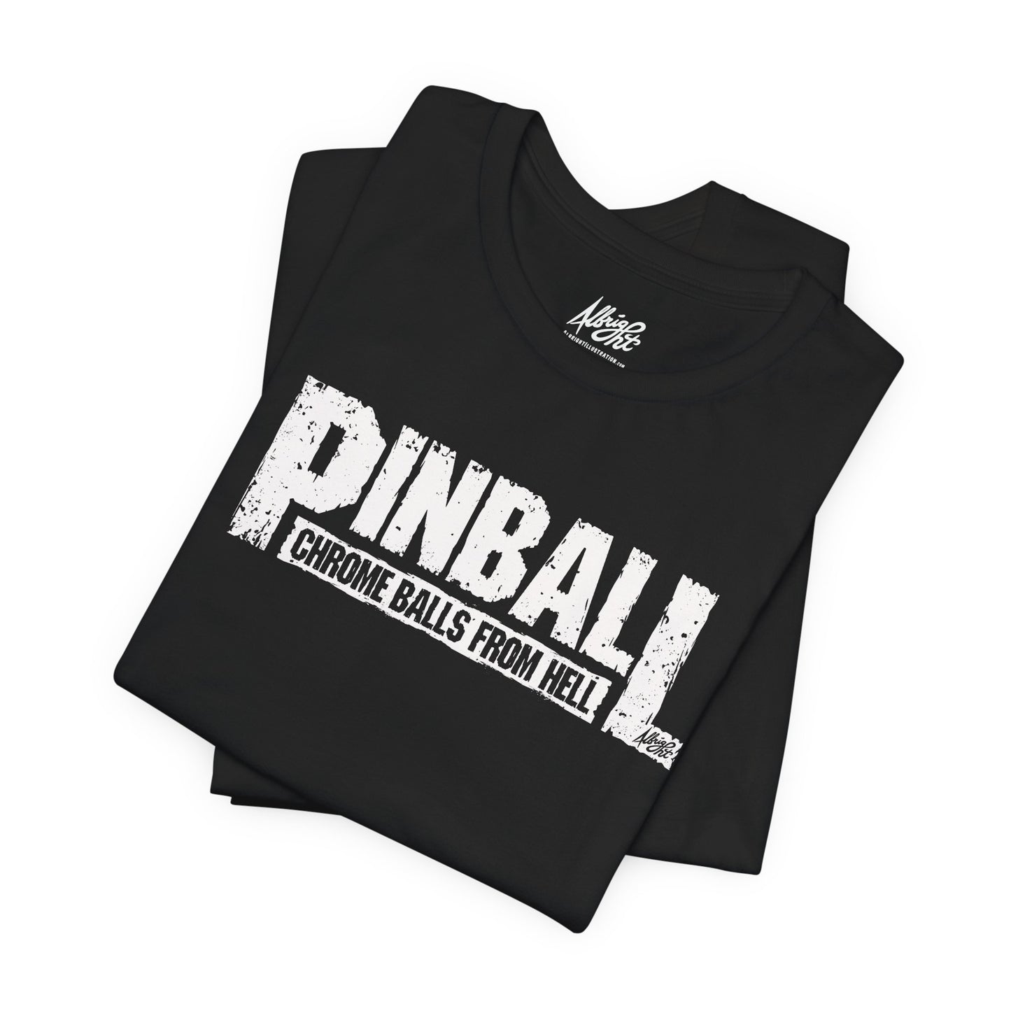 Pinball Chrome Balls From Hell - Premium Bella+Canvas Jersey Short Sleeve Tee