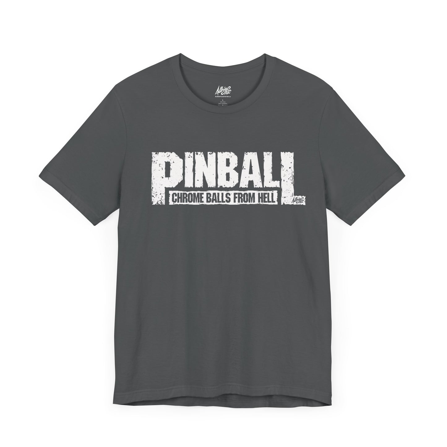 Pinball Chrome Balls From Hell - Premium Bella+Canvas Jersey Short Sleeve Tee