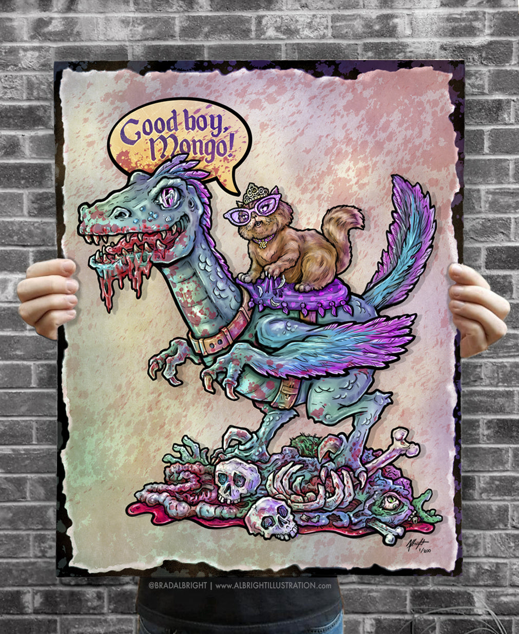 Princess Donut and Mongo - 3D Poster with Glasses