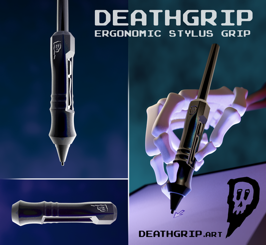 DeathGrip • Stylus Mod for Digital Artists • Ergonomic Wide Grip