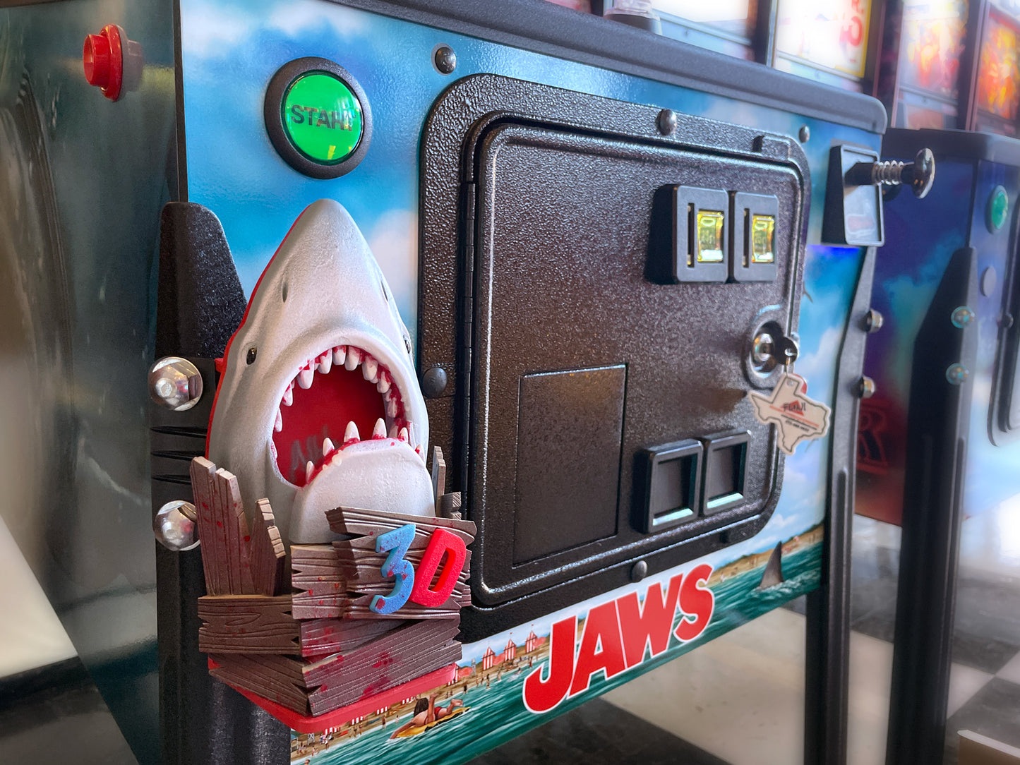 *JAWS Pinball Mod - "The Shark Eats The Glasses!" 3D Glasses Holder