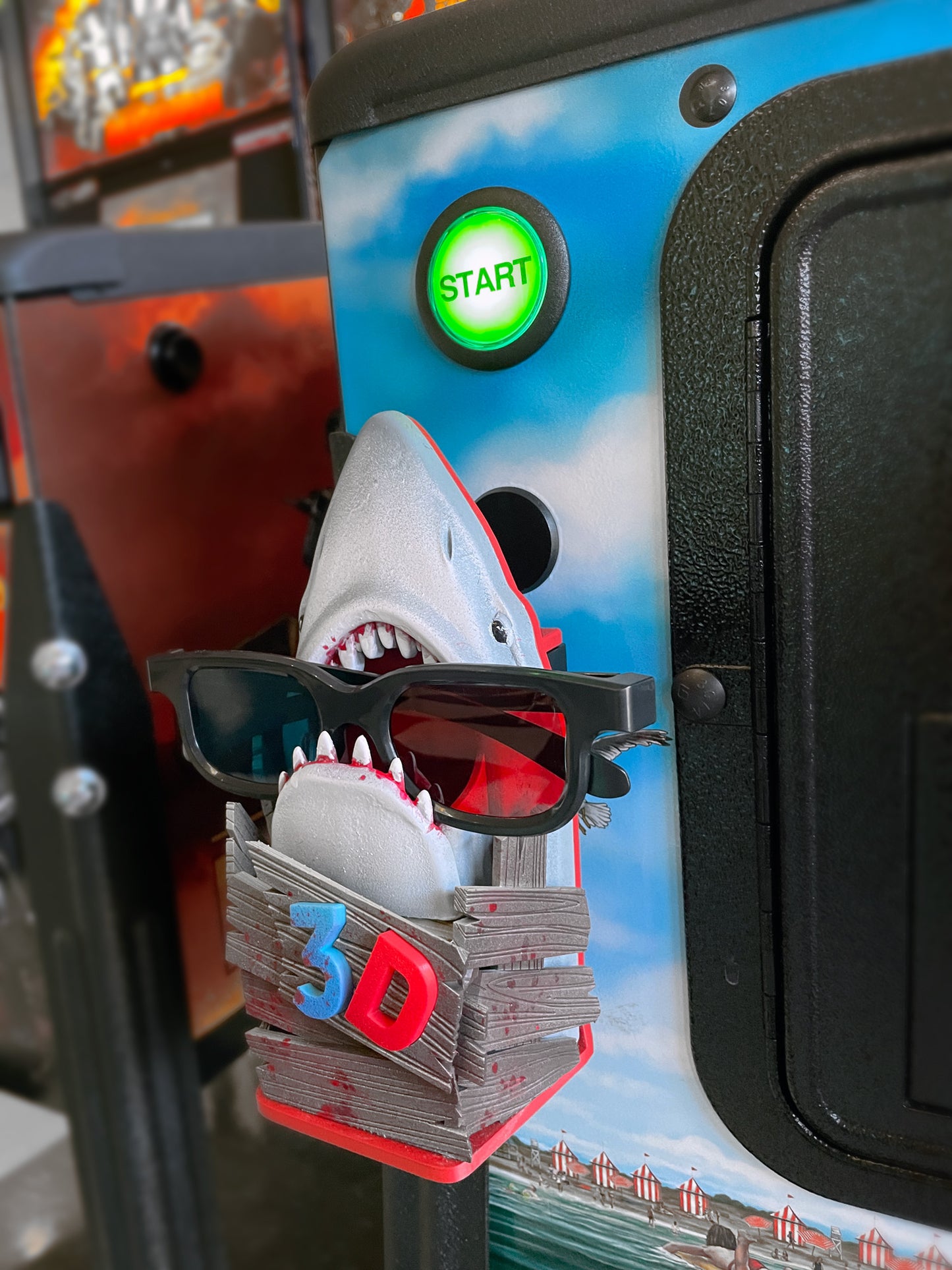 *JAWS Pinball Mod - "The Shark Eats The Glasses!" 3D Glasses Holder