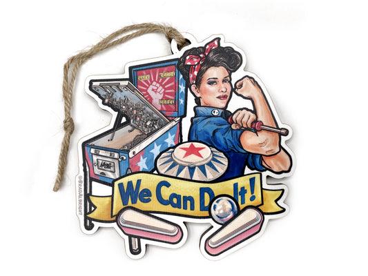 Rosie The Pinball Riveter • Christmas Ornament
