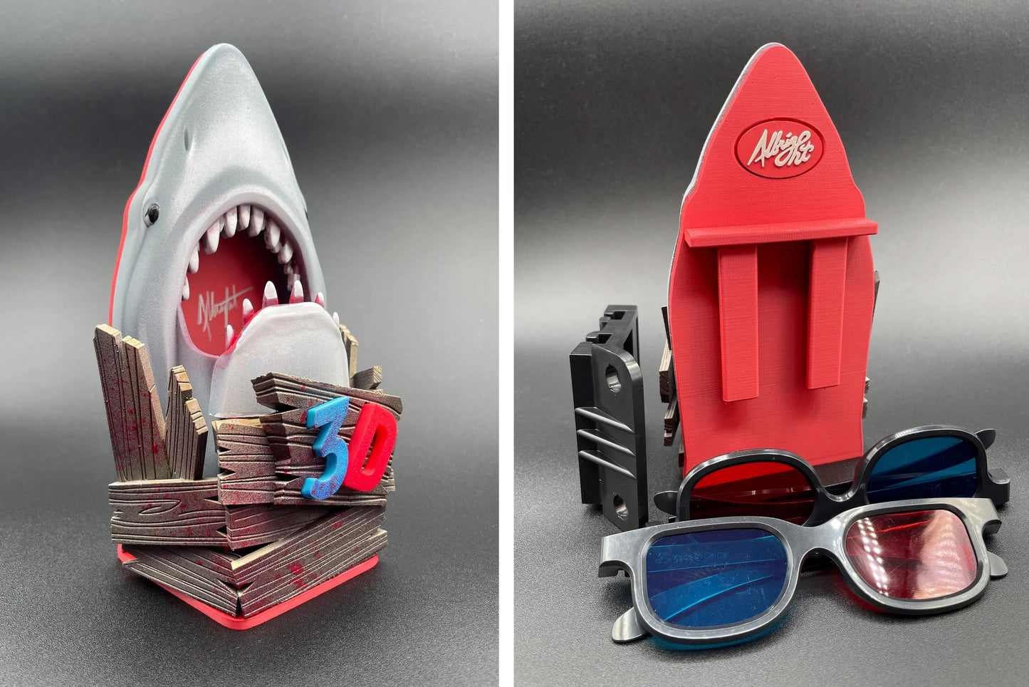 *JAWS Pinball Mod - "The Shark Eats The Glasses!" 3D Glasses Holder