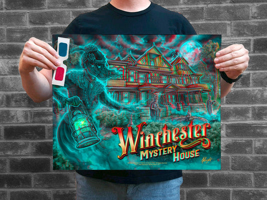 Winchester Mystery House Pinball - Artist Edition 3D Poster