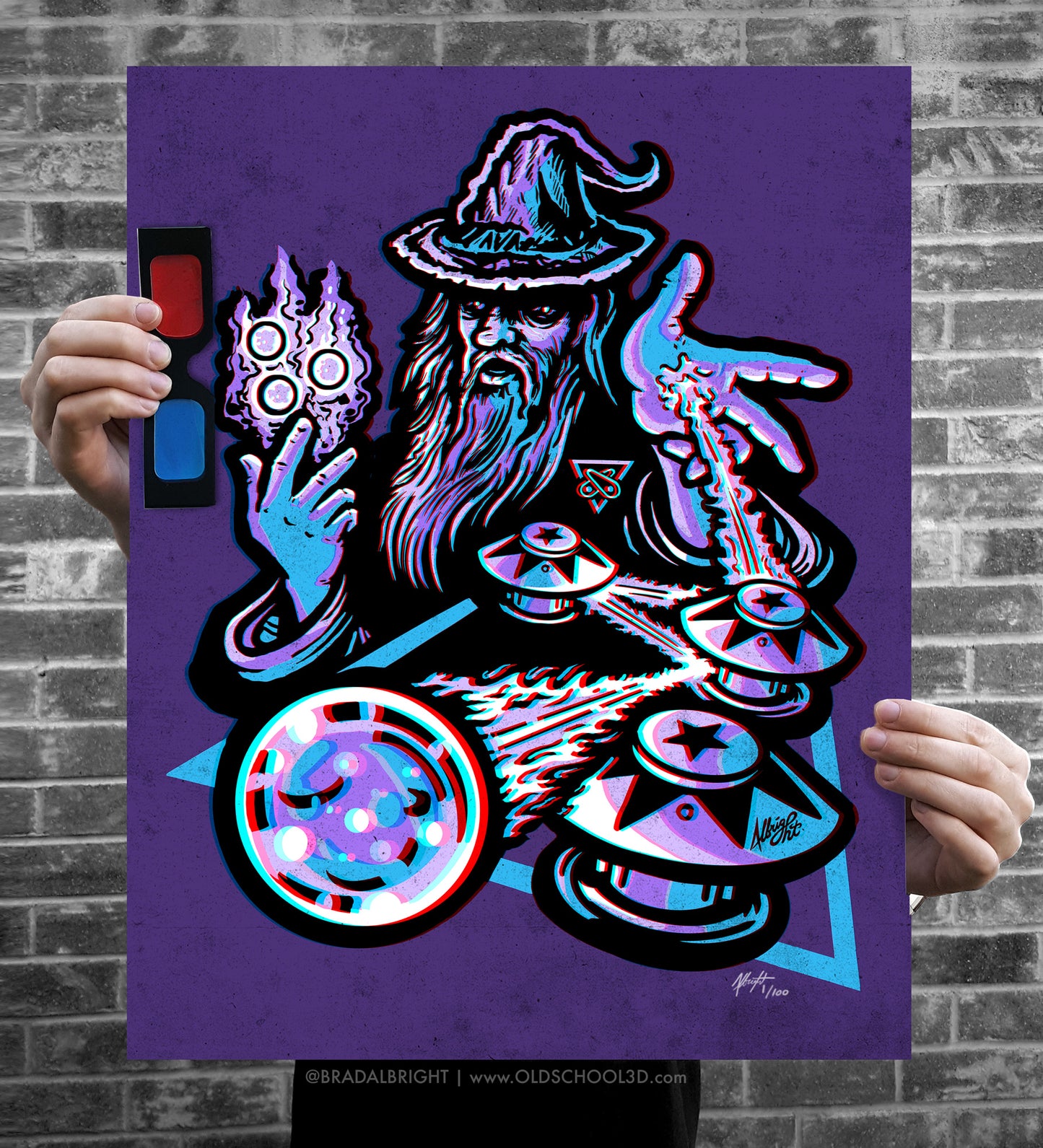 Pinball Wizard 3D Poster - Signed Poster Art with Glasses