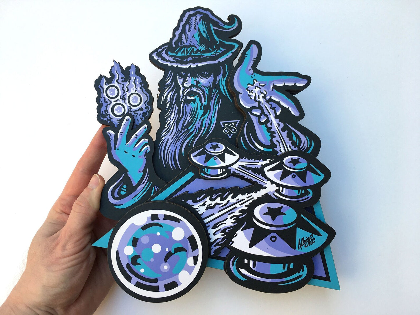 Pinball Wizard Woodcut Wall Art