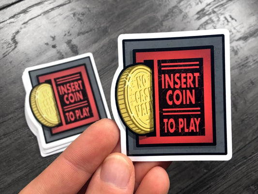 Coin Slot Stickers & Magnets